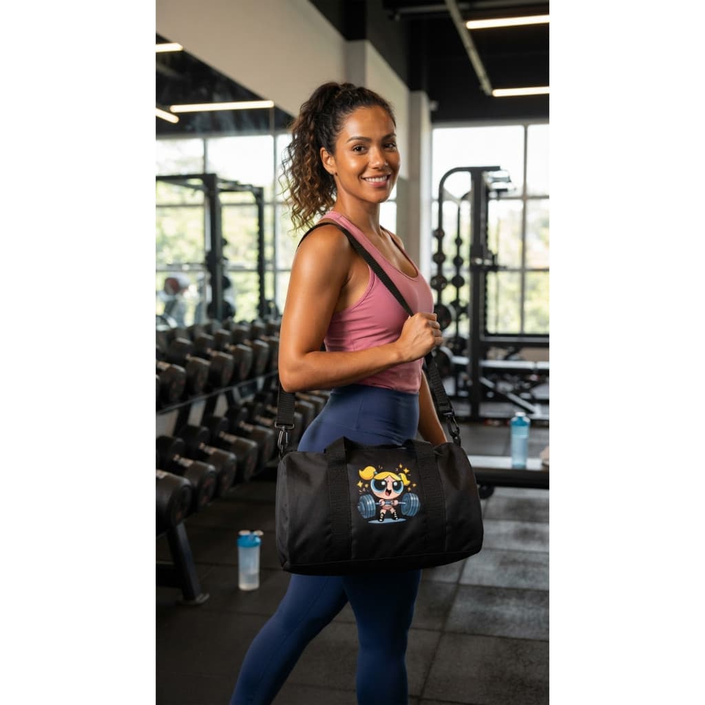 Mala Academia - SUPER PODEROSAS GYM - Feminina Fit Esport Malinha Academia Bolsa Feminina Média Resistente e Leve Promo