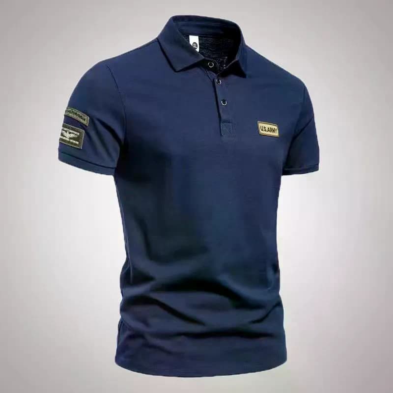 Camisa POLO de cor sólida lapela t camisa masculina lapela manga curta t camisa masculina verão moda na moda