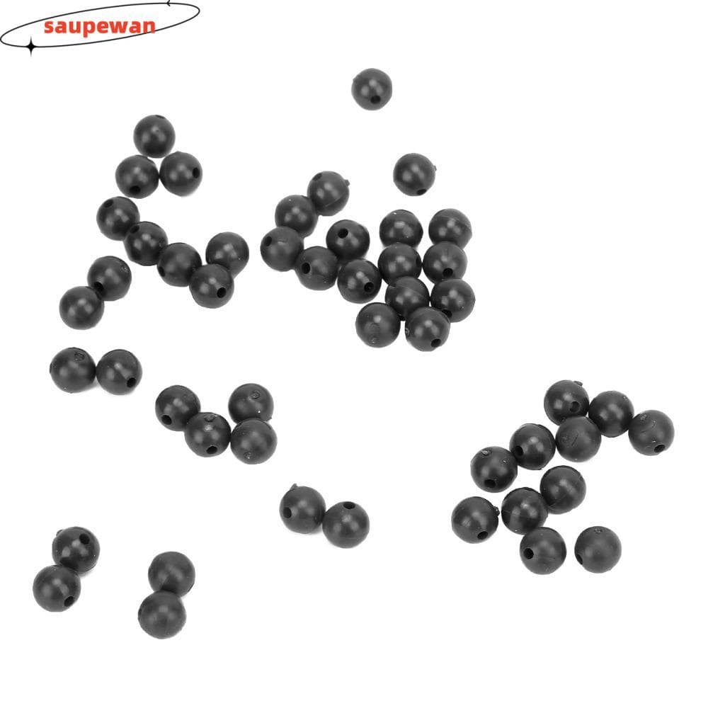 SAUPEWAN 100 Pcs Contas De Equipamento De Pesca , Macias De Carpa De 8 Mm De Diâmetro , Mini Choque Silicone
