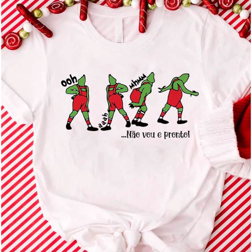 Camiseta Blusa Pesonalizada  Grinch - Não vou e pronto