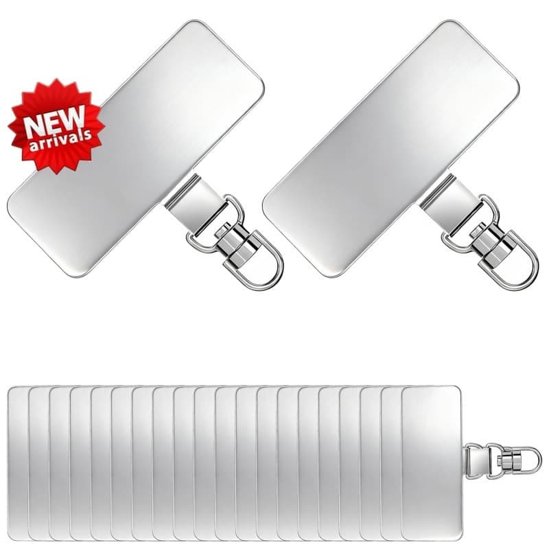 < YP > 20 Peças Fivela De Fio D Rotação De 360 Graus Duas Almofadas De Telefone De Aço Inoxidável Clipe De Corda De Susp