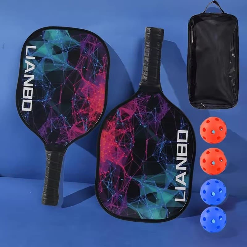 pickleball Legal Para Iniciantes Conjunto De Raquetes De Remo Com 2 E 4 Bolas Tênis De Praia Raquete Leve