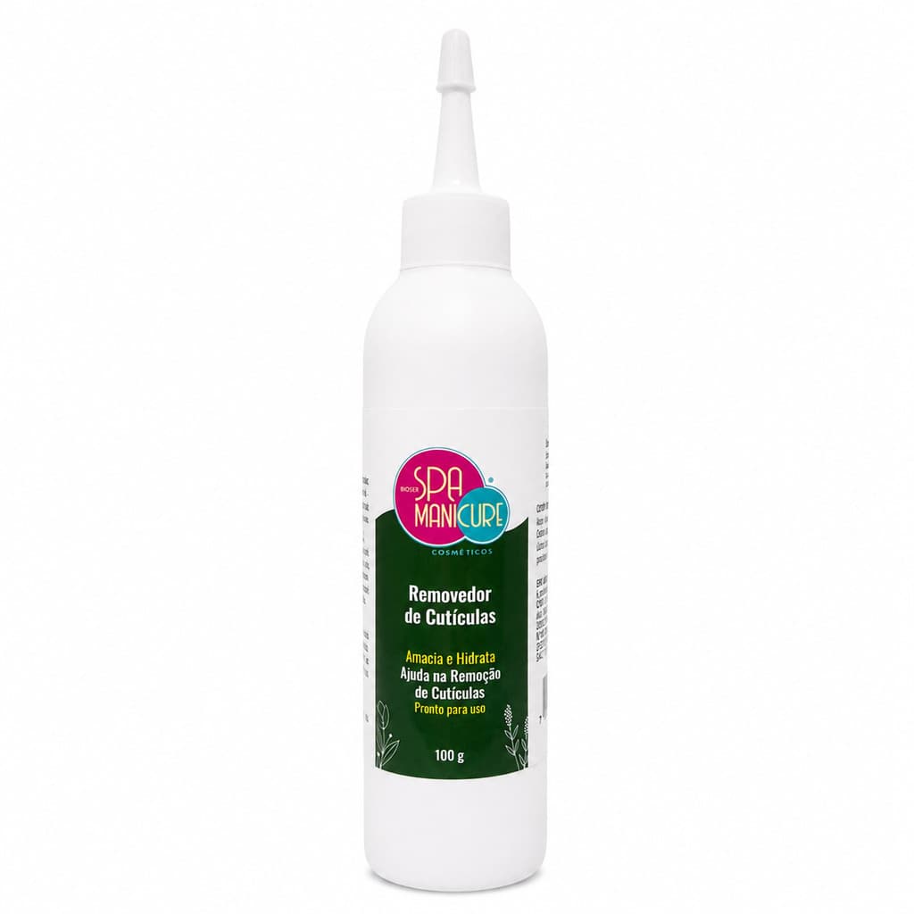 Amolecedor de Cutículas 100g Spa Manicure Bico Aplicador Manicure e Pedicure