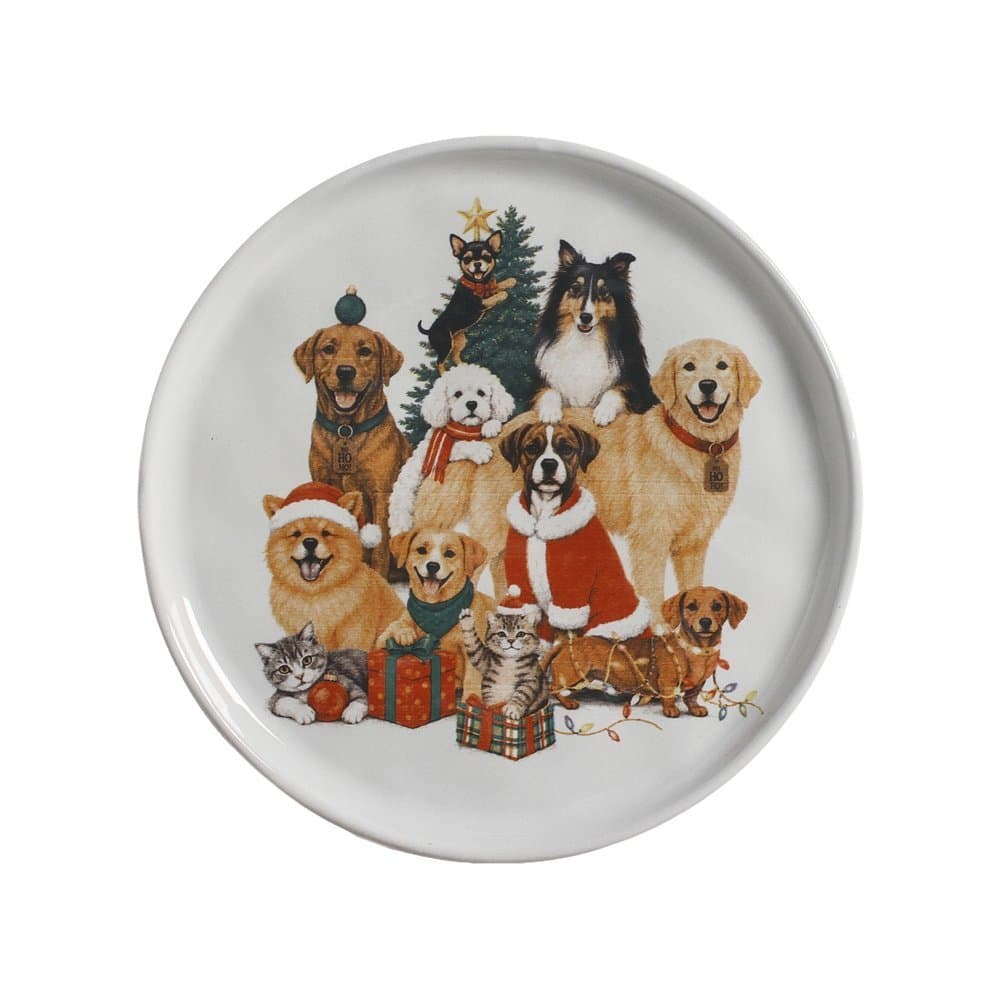 Prato de Sobremesa Bio Pet Christmas 21cm - 6pçs - PORTO BRASIL