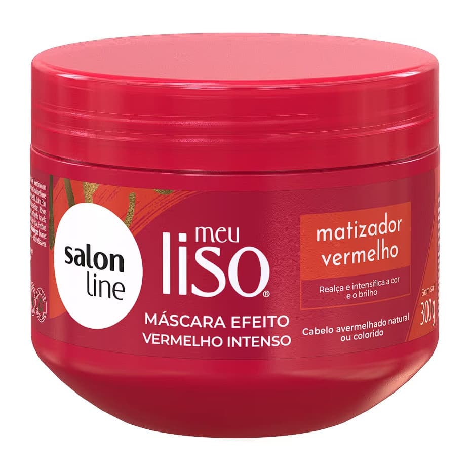 Máscara Meu Liso Matizador Vermelho Salon Line 300g