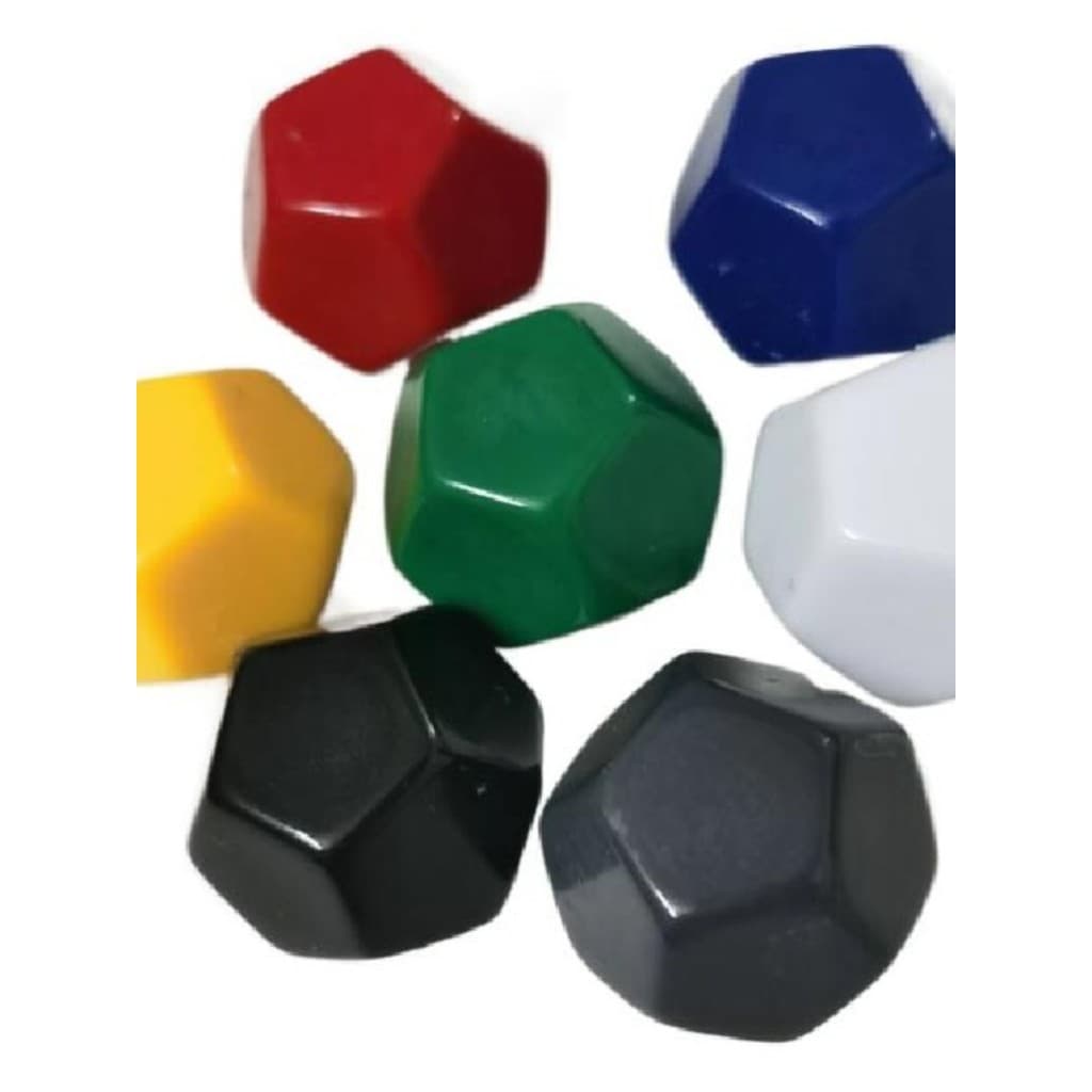 12 superfície brilhante dados médio 20mm em branco branco positivo quadro branco ensino gravura venda lojista recomendad