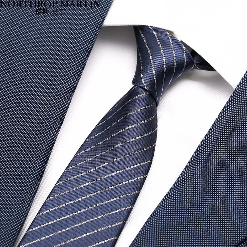 No Martin Silk Tie Masculino High-End Listras Formais Negócios Mulberry Silk High-End Caixa de Presente Feito à Mão