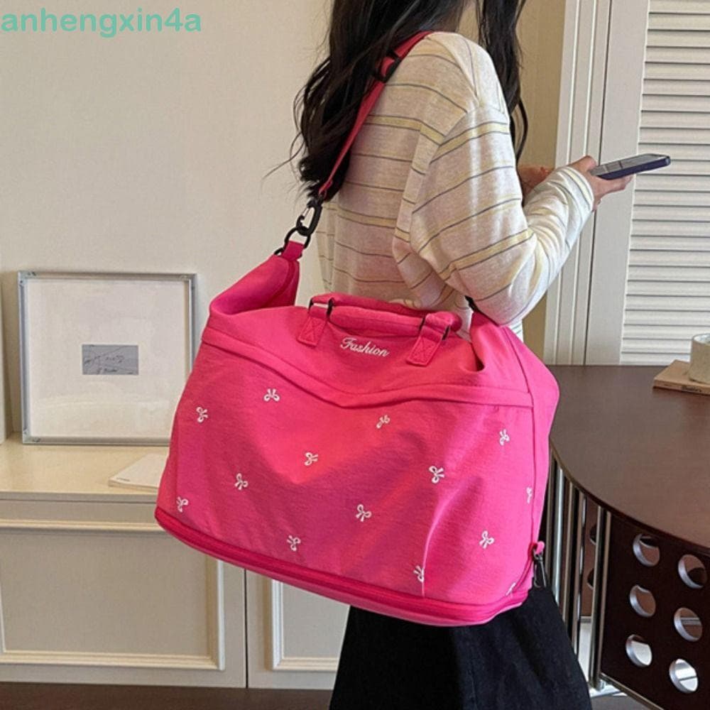 Bolsa De Ombro Para Academia ANHENGXIN , Bagagem De Viagem INS De Grande Capacidade , Bolsas Leves De Separação Seca E Ú