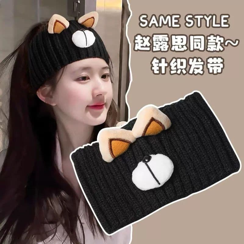 Mulheres grávidas pós-parto malha bandana Nightcap moda outono inverno malha quente simples