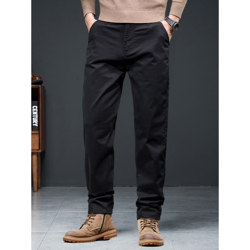 Calças masculinas plus size casuais calças retas mais gordura Extra grande gordo solto magro calças gordas plus size gor