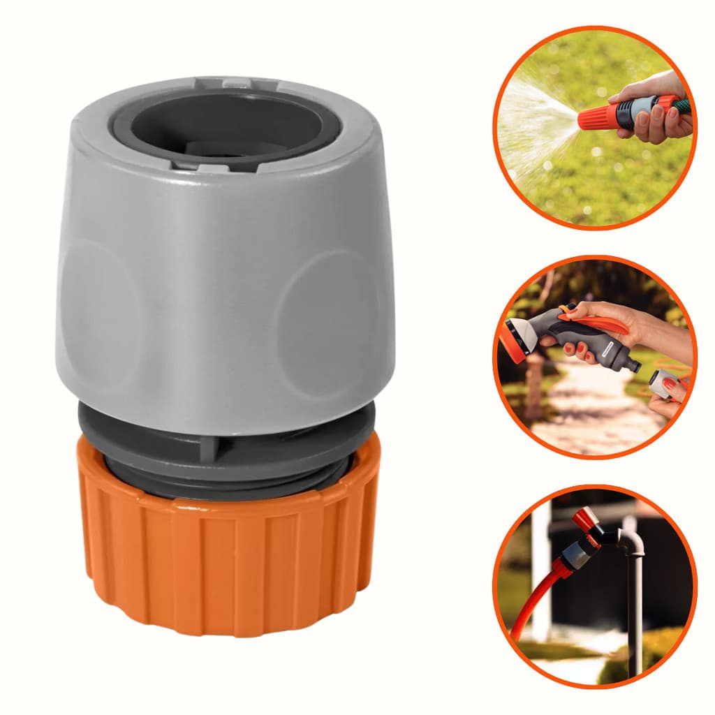Engate Rápido Para Mangueira Jardim Laranja