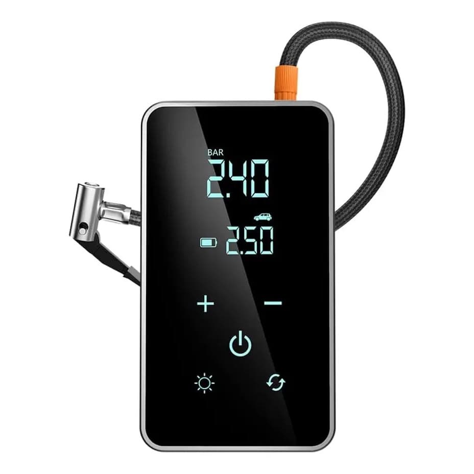 COMPRESSOR CALIBRADOR + AUXILIAR DE PARTIDA PORTÁTIL TOUCH 2500mAh