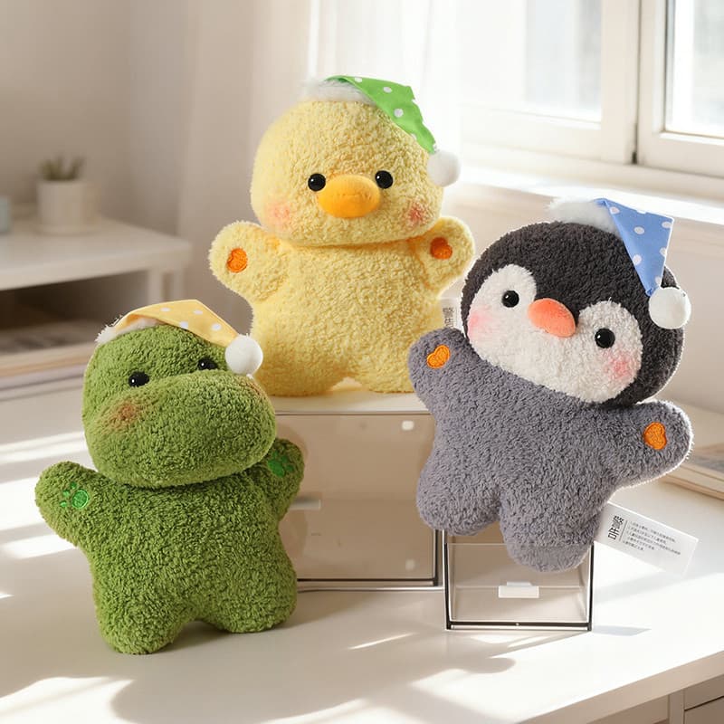 Calmante noite pinguim boneca acompanhar brinquedo de pelúcia Ragdoll crianças enviar namorada cura presente aniversário