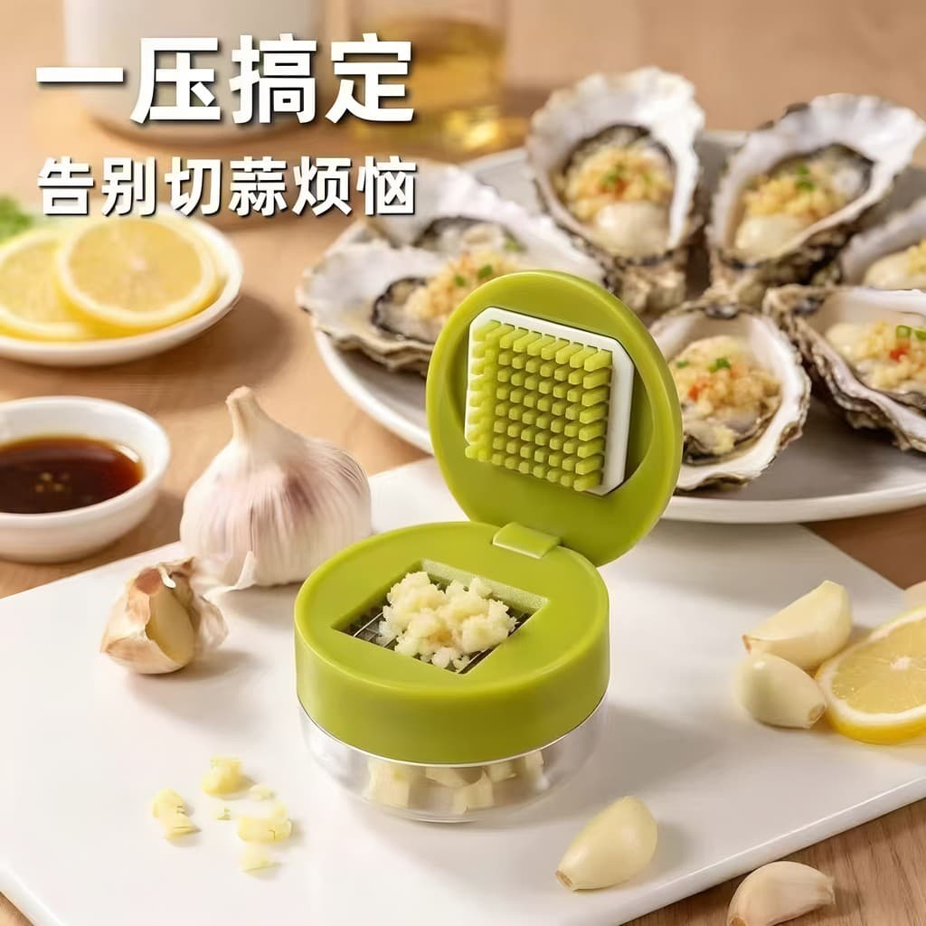 Prensa de alho destacável, aço inoxidável, cozinha doméstica, pequeno batedor de alho, Manual multifuncional, alho picad