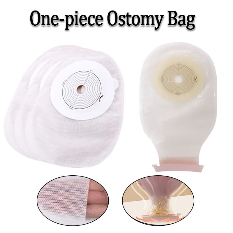 10 Peças Sacos De Ostomia De Uma Peça Tipo Aberto/Fechado Saco De Ileostomia De Cólon Disco Hidrocolóide