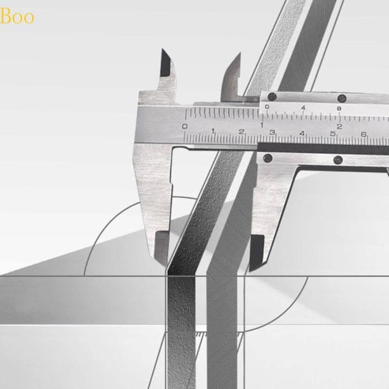 Boo Ergonômico Verniers Medidores Ferramenta Paquímetros Escala Dupla Para Desenho Técnico