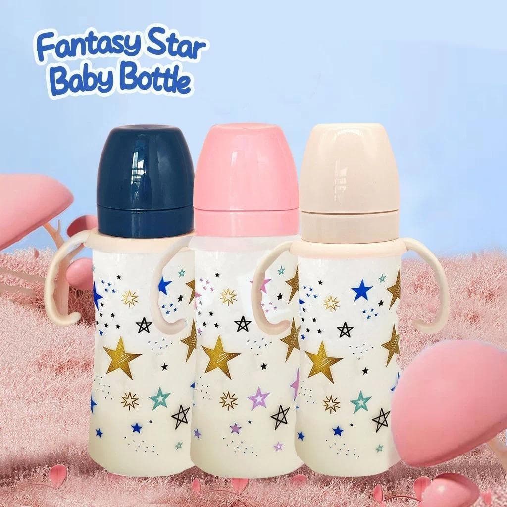 Mamadeira De Alimentação Para Bebês , 330ml , Ultraleve , Anti-Queda E Anticólica , Bebê , Estrela De Desenho Animado ,