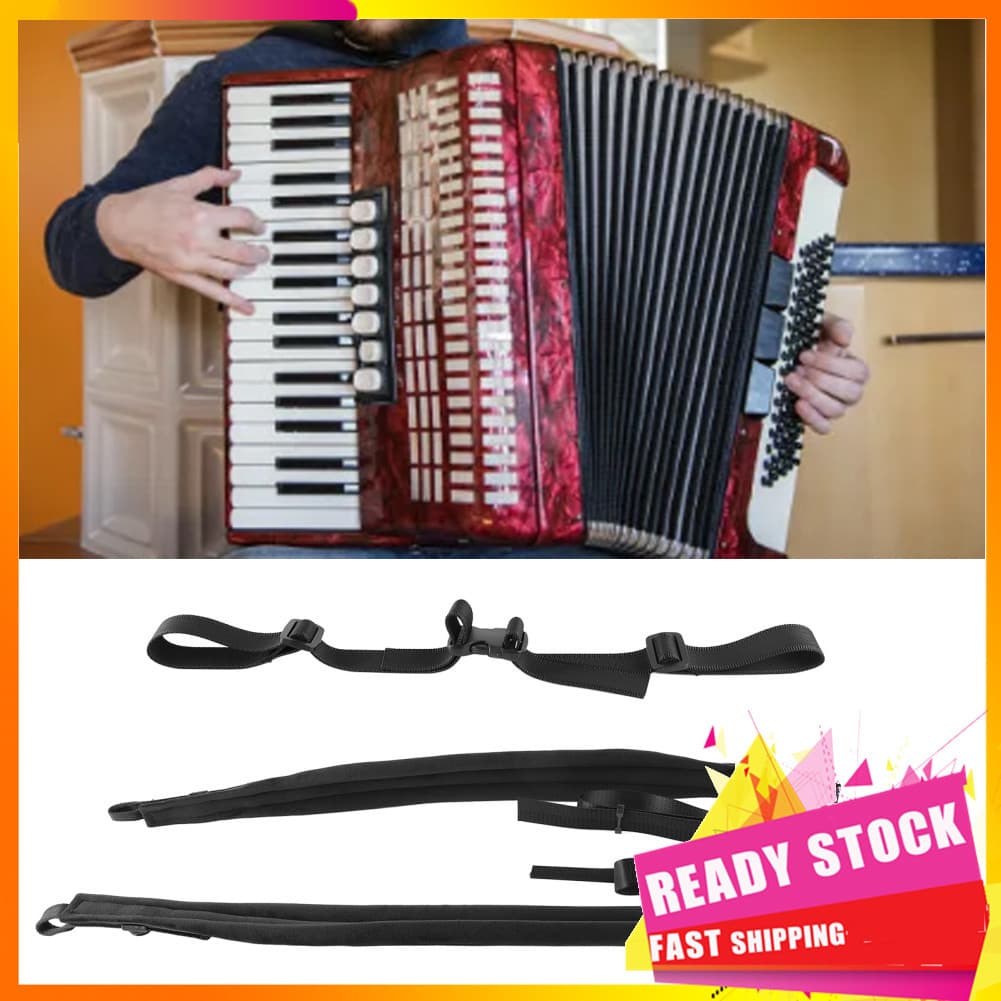 Gfgfgfgg Alça de acordeão, cinto de ombro, universal ajustável, acessórios para instrumento musical, teclado