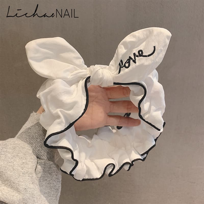 Dongdaemun tecido elástico orelhas largas bandana feminina lavagem máscara facial especial bandana para lavagem do rosto