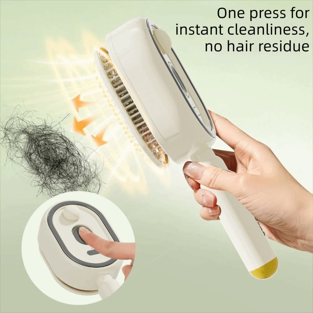 Escova de massagem com luz vermelha, escova elétrica multifuncional anti-frizz, tanque de água de grande capacidade ZNUY