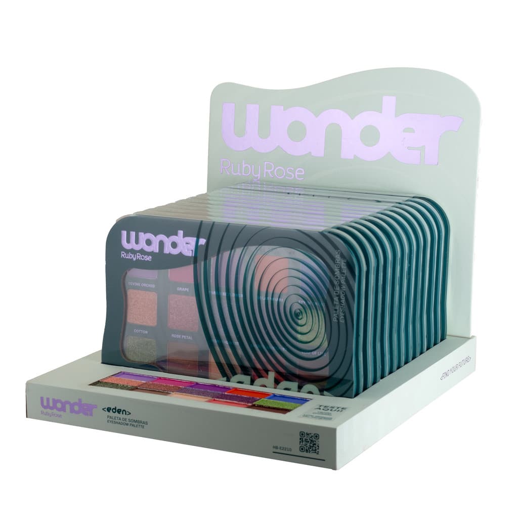 Box Paleta De Sombras Eden Wonder Ruby Rose 12 Unid