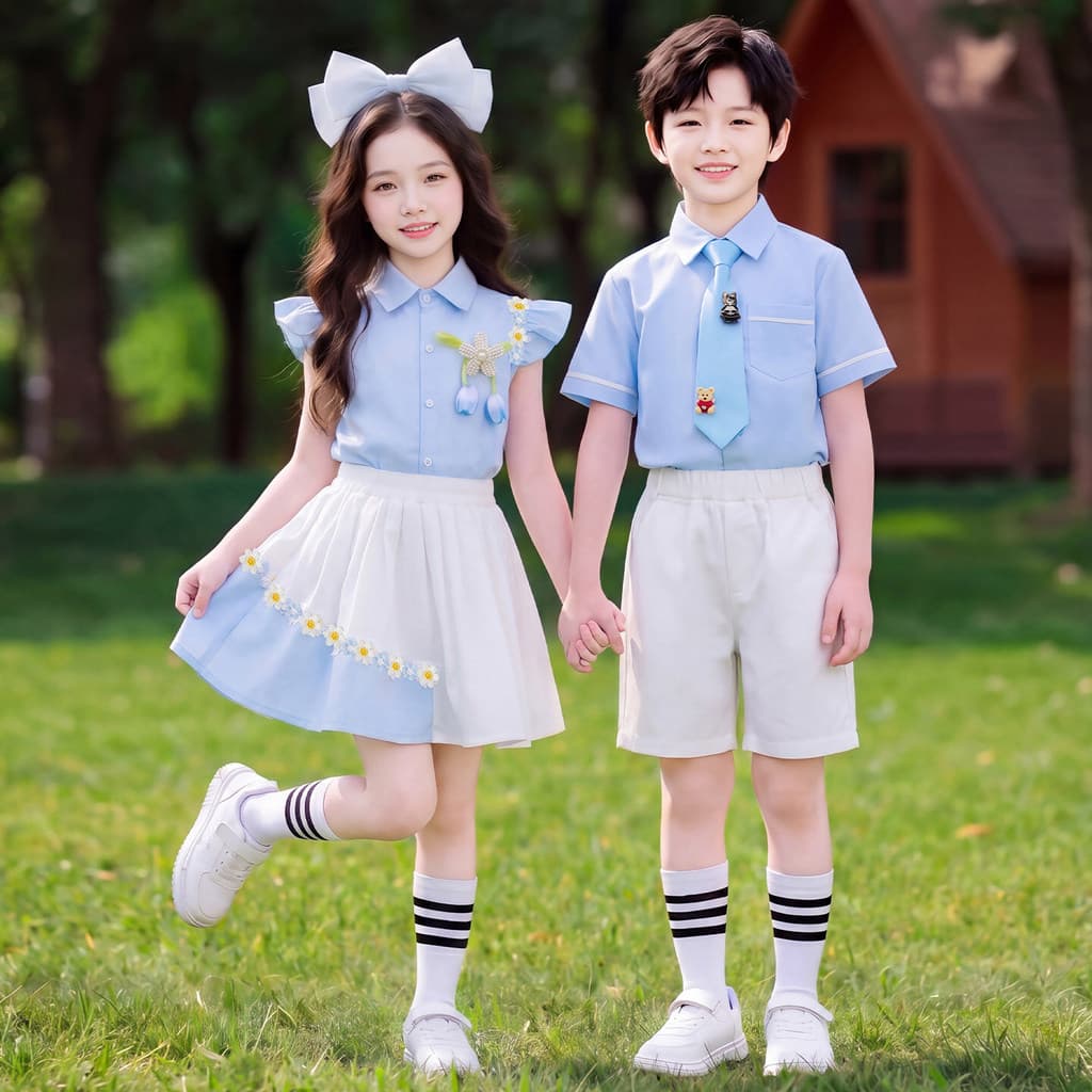 Roupas de médico terno de jardim de infância 2026 verão novo estilo roupas de desempenho crianças dança latina desempenh