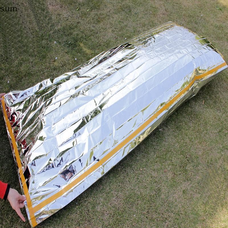 [sum] Novo Saco De Dormir Portátil À Prova D'água Para Sobrevivência De Emergência , Equipamento De Acampamento Ao Ar Li