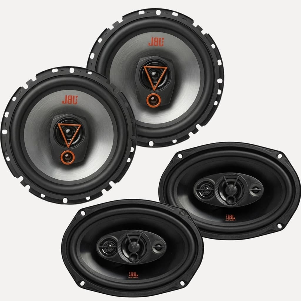 KIT SOM JBL PAR ALTO FALANTES 6 POLEGADAS 160W + PAR FALANTES 6X9 110W RMS PARA CARRO