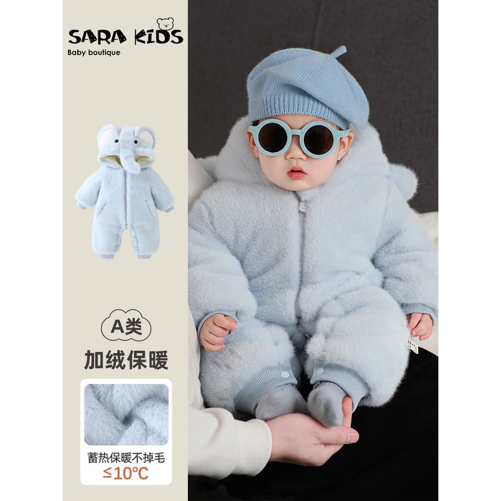 Bebê acolchoado roupas de inverno grosso acolchoado macacão roupas de inverno roupas de bebê Super bonito pequeno passei