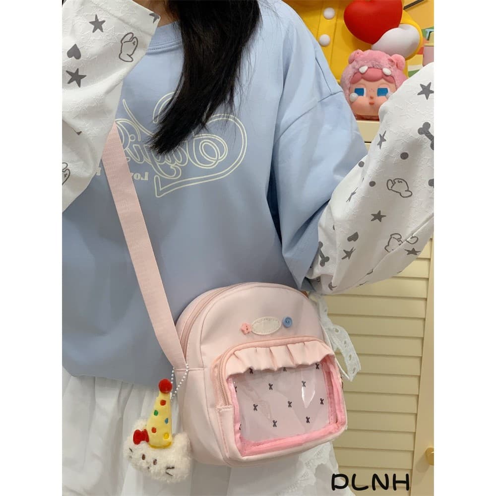 PLNH estilo japonês estilo Preppy all-match dor saco feminino diário all-match bonito bolsa de ombro Casual à prova dwat