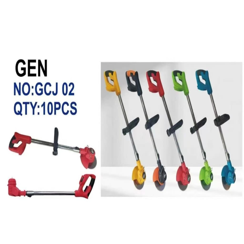 Roçadeira Elétrica Portátil Sem Fio Aparador de Grama Recarregável – Cortador de Grama com Duas Baterias 48V e KIT