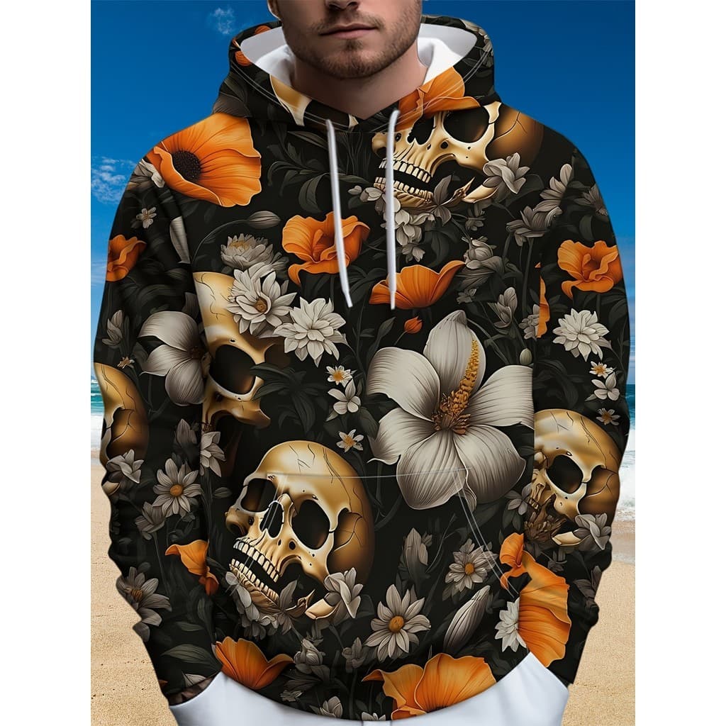 [Design estampado - sem textura] Moletom masculino Casual de manga comprida, moletom estampado, moletom moderno, moletom