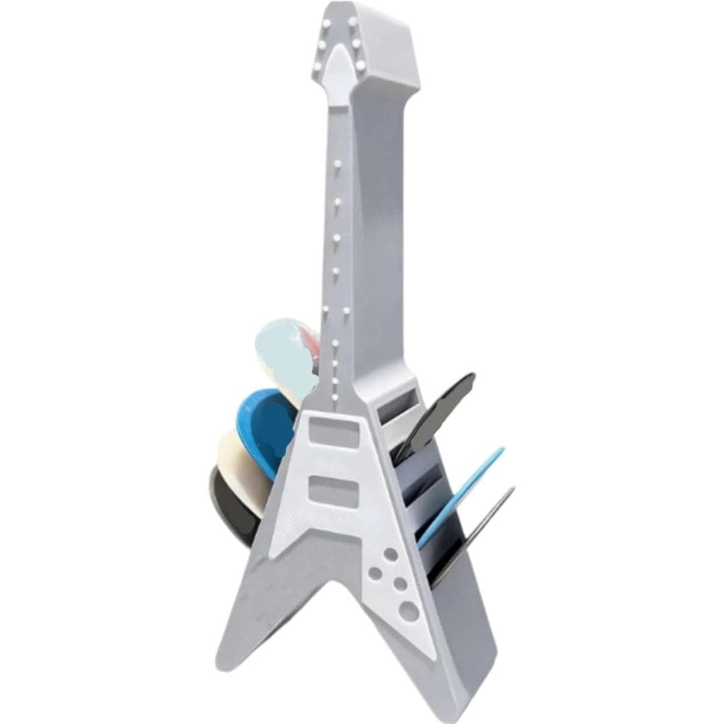 Suporte para Palhetas de Guitarra, Suporte de Exibição de Palhetas Retro em Impressão 3D, Suporte Criativo em Forma de G