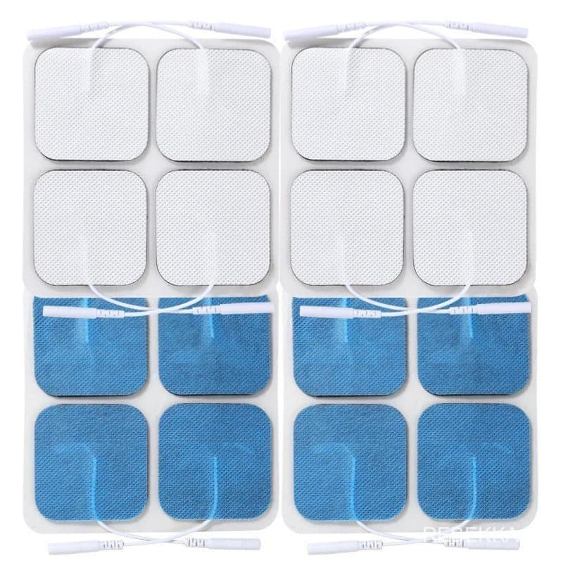 Eletrodos Reutilizáveis de 5×5cm em Tecido Não Tecido para Estimulador Muscular Digital TENS e Máquina de Acupuntura