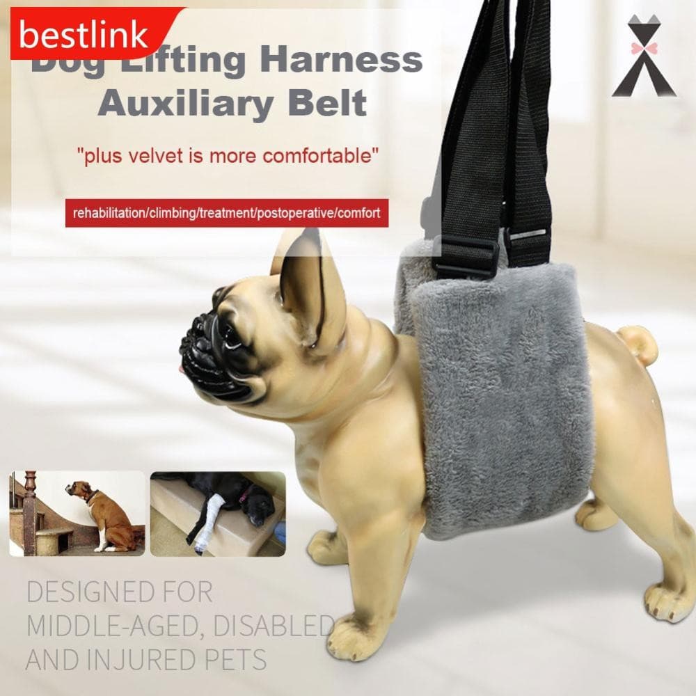 BESTLINK Portátil Pet Ligamento Reabilitação Canino Ajuda Cão Arnês Auxiliar Cinto Elevador Estilingue Suporte Ferrament