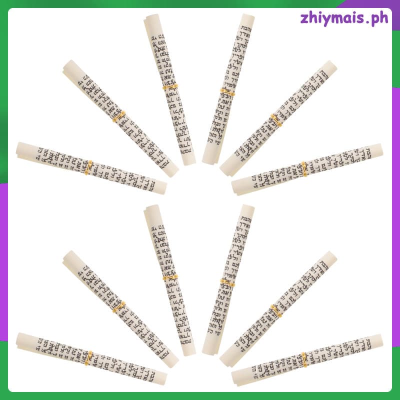 15 Peças Porta De Bênção Judaica Mezuzah Ornamento Papel Hebraico Decoração De Parede Para Casa zhiymais
