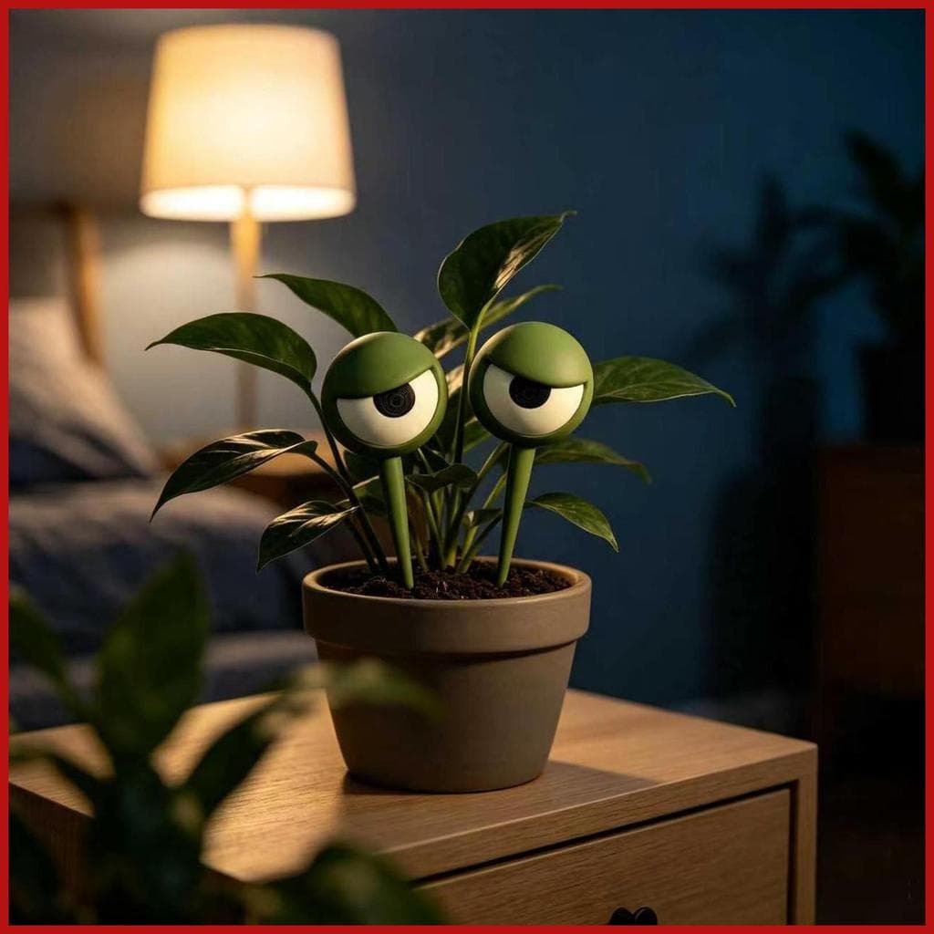 Decorações De Vasos De Plantas 2 Peças 3D Impresso Engraçado Globo Ocular Decoração Sinal Estacas Internas Para Jardim A