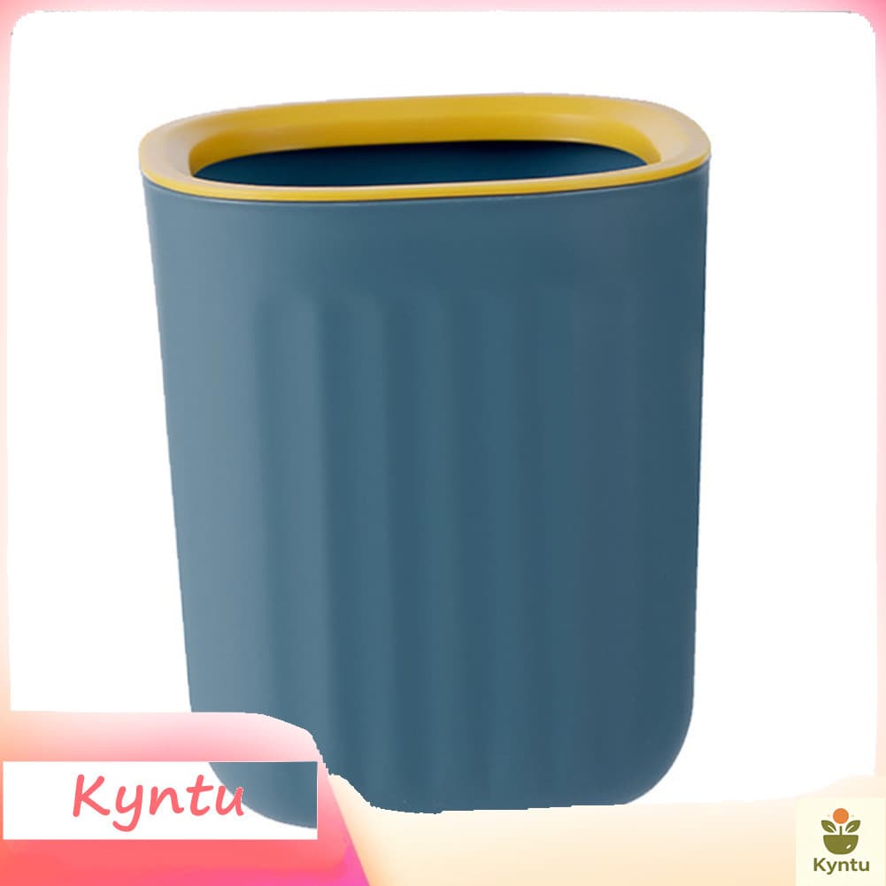 Kyntu-br CHICIRIS Lixeira de mesa Lixeira de plástico Mini bancada com anéis de pressão para cozinha Banheiro Quarto