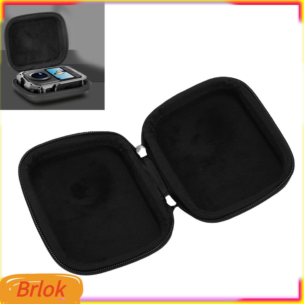 Brlok-br Wisoqu Bolsa de armazenamento para câmera panorâmica, à prova de impacto, com revestimento rígido de PU, forro