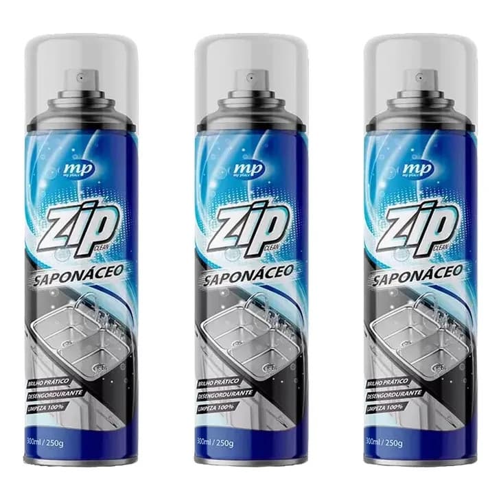 Kit 3 Zip Saponáceo Spray My Place 300 ml