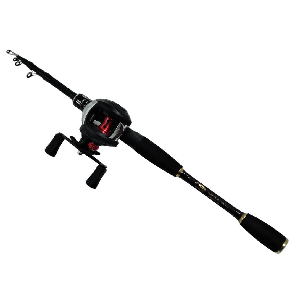 Kit de Pesca Vara e Carretilha Pescaria Vara 1.65 e 1.80 Carretilha Direita e Esquerda