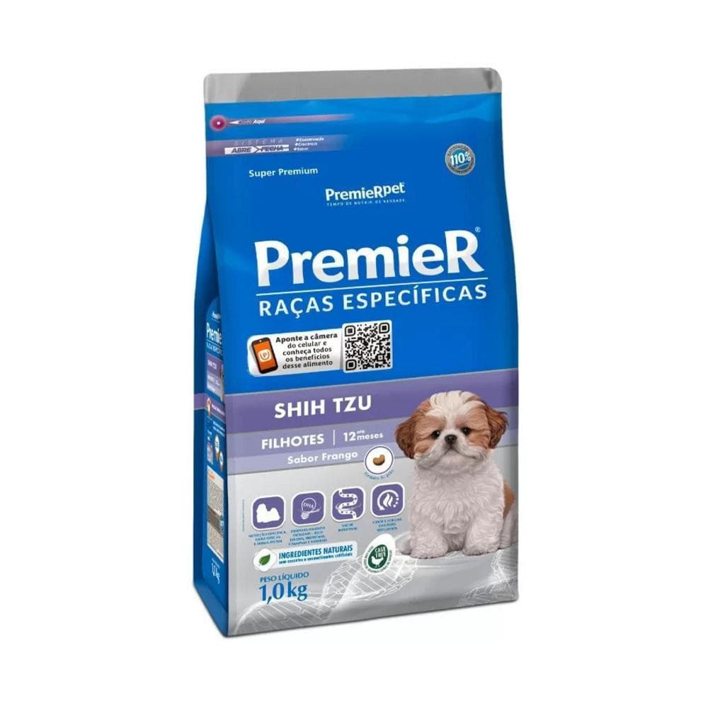 Ração para Raças Específicas Cães Filhotes Shih Tzu Frango 1Kg Premier