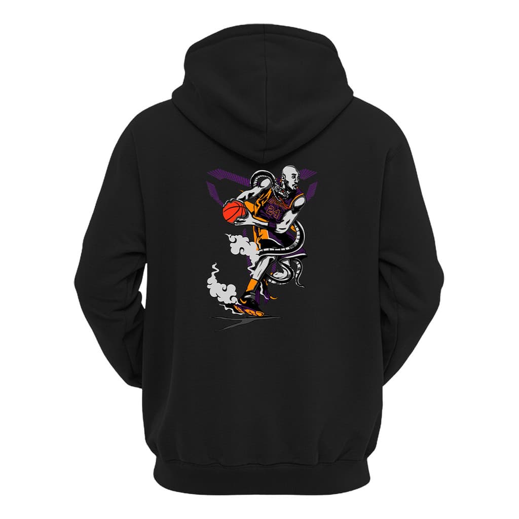 Moletom Canguru Kobe Bryant Black Mamba Basquete Streetwear