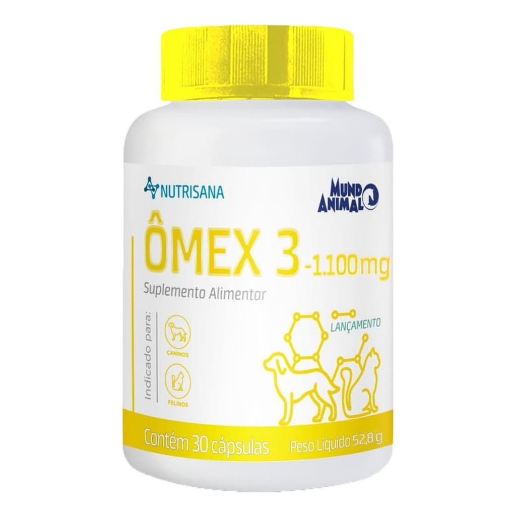 Ômex 3 Suplemento Alimentar 1100mg Nutrisana 30 Comprimidos