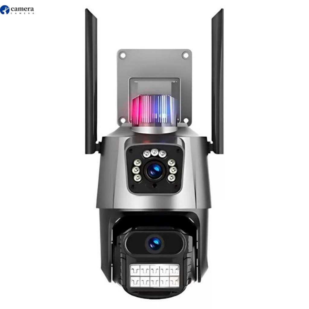Câmera De Segurança WiFi ICSEE Externa Lente Dupla Com Sirene Full Hd Wifi Visão Noturna App YOOSEE