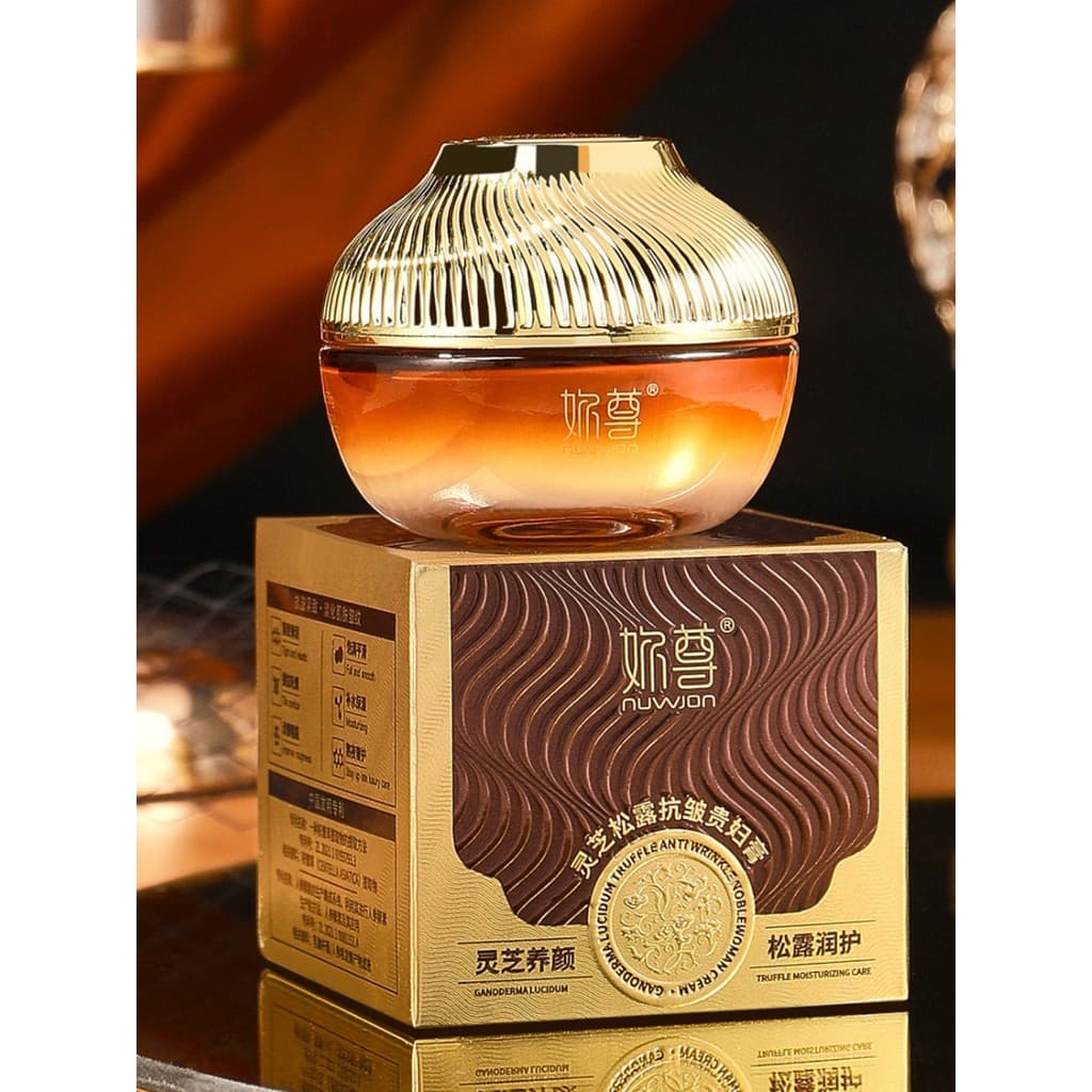 Ganoderma trufa Anti-rugas senhora creme umidade suave delicado luxo cuidados de umidade desbotamento linhas finas creme