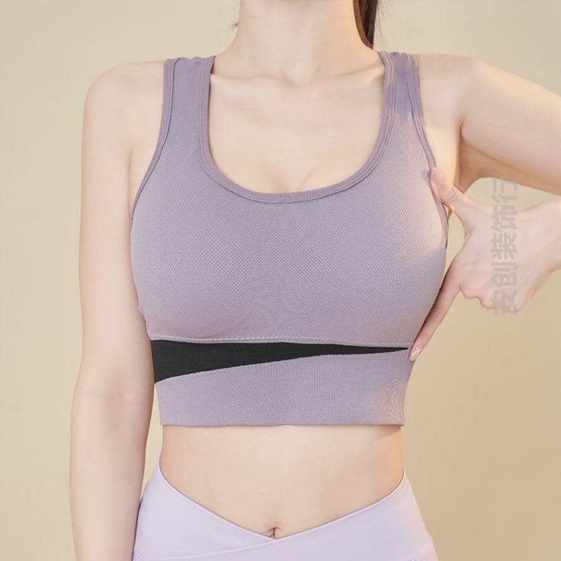 Maiô feminino 2024 novo estilo colete superior peça única vendida separadamente divisão Yoga roupa interior de natação c