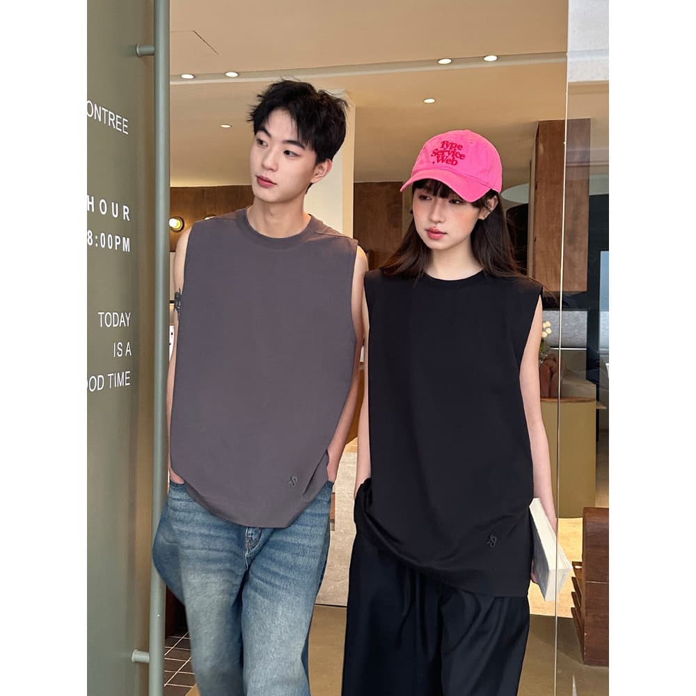 P PSO marca roupas masculinas roupas femininas [feel legal] Solona tricô básico estilo Regular colete Street Wear sem ma
