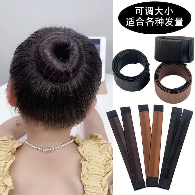 Meninas bola cabeça ferramenta útil crianças Pop círculo máquina de cortar cabelo dança acessórios para o cabelo flor Bu