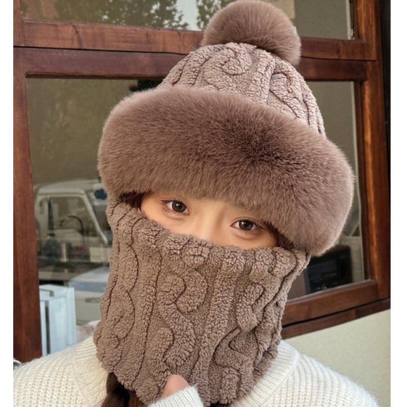 Touca Facial Inverno Pelúcia - Máscara Pescoço Proteção Frio Motoqueiro 4 Cores